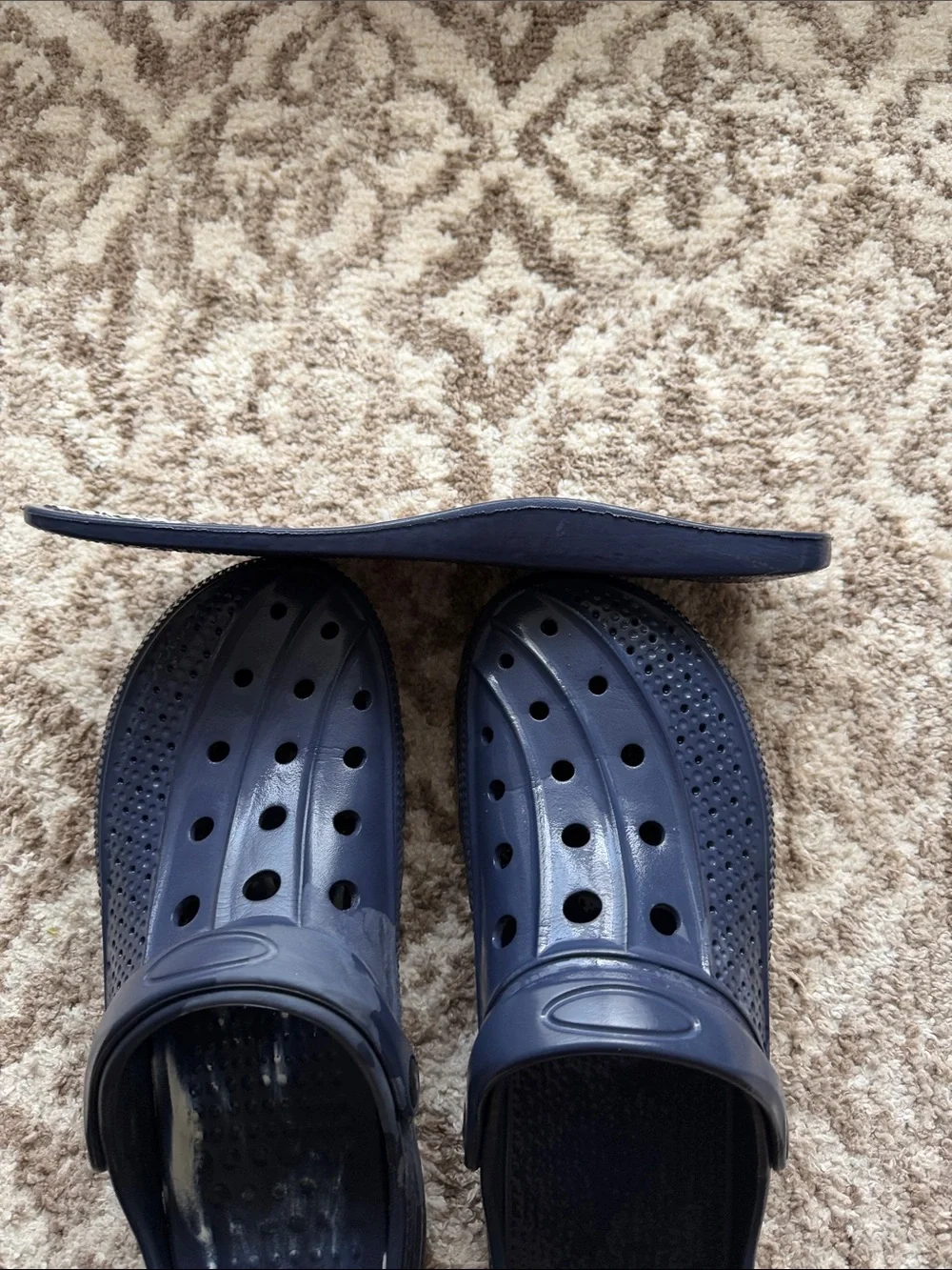 Men's Navy Slip-On Water-Resistant Clogs